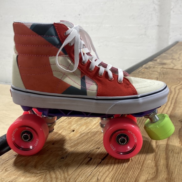 Custom MoMA Vans Roller Skates Mens 7.0/Women’s 8.5 - Picture 7 of 11